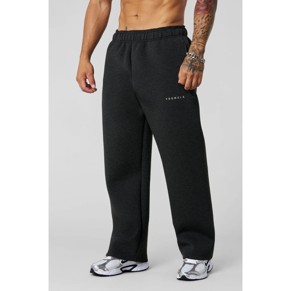 YOUNGLA Mens 2043 Scuba Sweats Black Heather XL NWT SOLD OUT